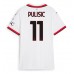 AC Milan Christian Pulisic #11 Bortedrakt Dame 2024-25 Korte ermer